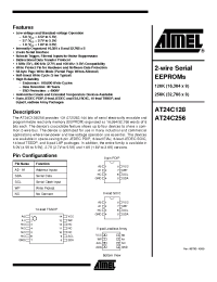 Datasheet AT24C128-10 manufacturer ATMEL