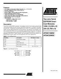 Datasheet AT24C128SC manufacturer ATMEL