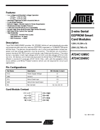 Datasheet AT24C128SC-09BT-2.7 manufacturer ATMEL