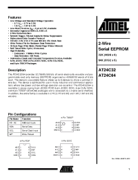 Datasheet AT24C32-10C-1.8 manufacturer ATMEL