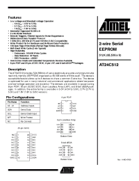 Datasheet AT24C512 manufacturer ATMEL