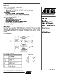 Datasheet AT24RF08 manufacturer ATMEL