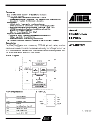 Datasheet AT24RF08C manufacturer ATMEL