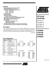 Datasheet AT25080 manufacturer ATMEL
