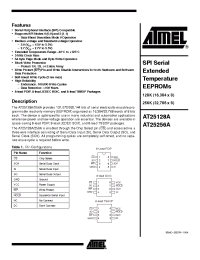 Datasheet AT25128A-10TQ-2.7 manufacturer ATMEL