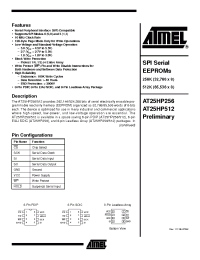 Datasheet AT25HP256-10CC-1.8 manufacturer ATMEL