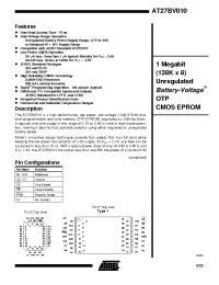 Datasheet AT27BV010-12C manufacturer ATMEL