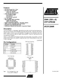 Datasheet AT27C256R-12A manufacturer ATMEL