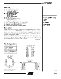 Datasheet AT27C512R-12JI manufacturer ATMEL