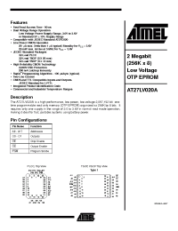 Datasheet AT27LV020A manufacturer ATMEL