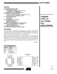 Datasheet AT27LV040A manufacturer ATMEL