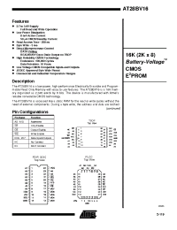 Datasheet AT28BV16-25JC manufacturer ATMEL