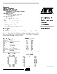 Datasheet AT28BV256 manufacturer ATMEL