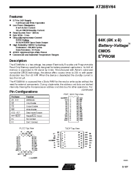 Datasheet AT28BV64-30PC manufacturer ATMEL
