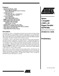 Datasheet AT28C010-12DK manufacturer ATMEL
