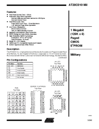Datasheet AT28C010-20 manufacturer ATMEL