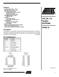 Datasheet AT28C16-15 manufacturer ATMEL