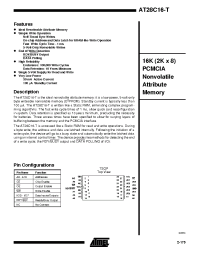 Datasheet AT28C16-15T manufacturer ATMEL
