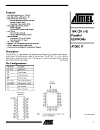 Datasheet AT28C17E-20I manufacturer ATMEL
