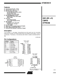 Datasheet AT28C64-12 manufacturer ATMEL