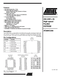 Datasheet AT28HC256E-12FM/883 manufacturer ATMEL