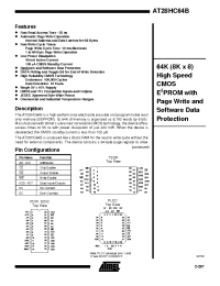 Datasheet AT28HC64B-120 manufacturer ATMEL
