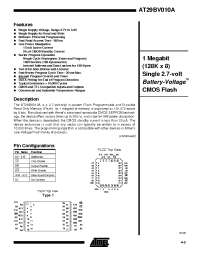 Datasheet AT29BV010A-30 manufacturer ATMEL
