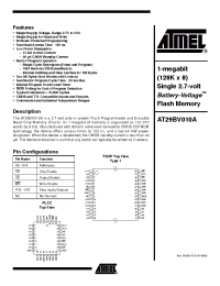 Datasheet AT29BV010A-90I manufacturer ATMEL