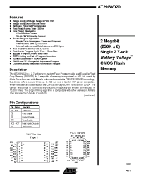 Datasheet AT29BV020-35JI manufacturer ATMEL