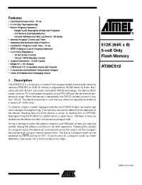 Datasheet AT29C512-15TI manufacturer ATMEL
