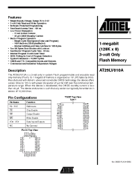 Datasheet AT29LV010A-20C manufacturer ATMEL