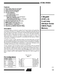 Datasheet AT29LV040A-25TC manufacturer ATMEL