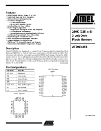 Datasheet AT29LV256-20C manufacturer ATMEL
