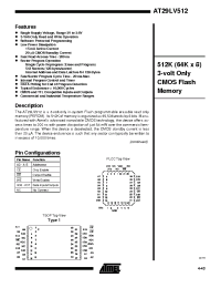 Datasheet AT29LV512-20JI manufacturer ATMEL