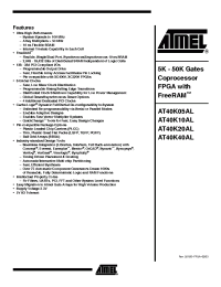 Datasheet AT40K05AL-1BQI manufacturer ATMEL