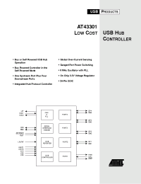 Datasheet AT43301 manufacturer ATMEL