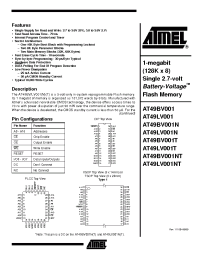 Datasheet AT49BV001-70 manufacturer ATMEL