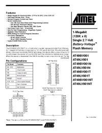 Datasheet AT49BV001-90JI manufacturer ATMEL