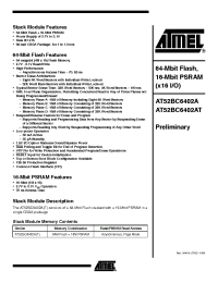 Datasheet AT52BC6402A-85CI manufacturer ATMEL
