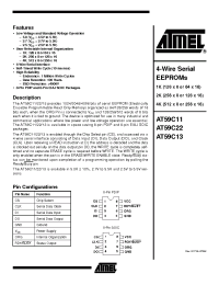 Datasheet AT59C11-10PI-2.7 manufacturer ATMEL