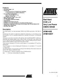 Datasheet AT60142E-DD15M-E manufacturer ATMEL