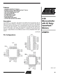 Datasheet AT80F51 manufacturer ATMEL