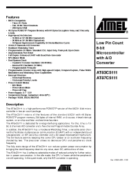 Datasheet AT87C5111-ICSIL manufacturer ATMEL
