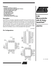 Datasheet AT87F51 manufacturer ATMEL