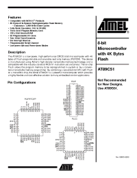 Datasheet AT89C51-33AI manufacturer ATMEL