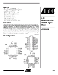 Datasheet AT89LV52 manufacturer ATMEL