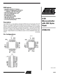 Datasheet AT89LV55-12PC manufacturer ATMEL