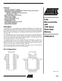 Datasheet AT89S4D12 manufacturer ATMEL