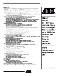 Datasheet AT94S10AL-25DGI manufacturer ATMEL