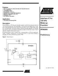 Datasheet ATA5283P-6AQ manufacturer ATMEL
